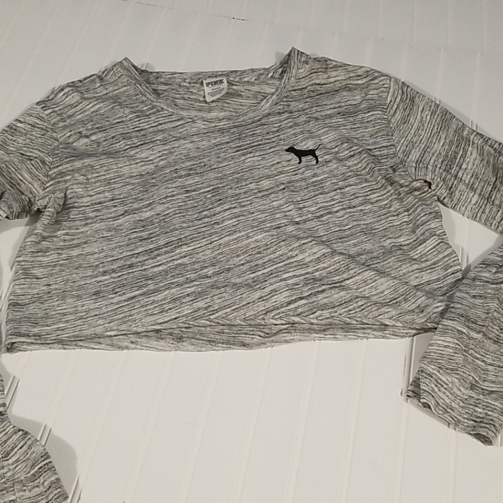 PINK Victoria's Secret M cropped long sleeve
